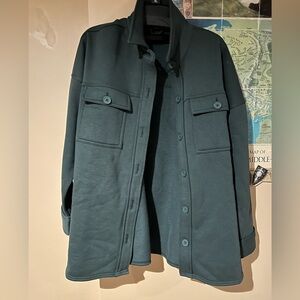 Lazy Pants Dark Green Shacket